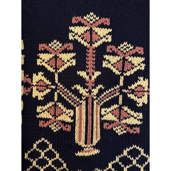 Vintage 60’s/70’s Tribal Nordic Design Cabot Virgin Acrylic Medium Sweater - Picture 2 of 5